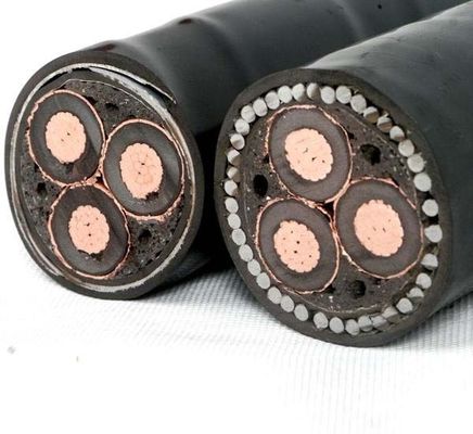 شراء YJV22 35 كيلو فولت 5 نواة كابلات الجهد العالي الفولاذ المدرع HV الكابلات الكهربائية المتقاطعة online manufacture