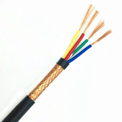 شراء 0.75mm2 300V RVVP 4 كابل محمي محمي مع عزل البولي إيثيلين online manufacture