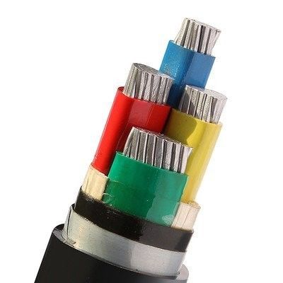 حجم مخصص 4 النواة 6mm 10mm 16mm 25mm 35mm 50mm كابل Cu / PVC / PVC مع النحاس النقي