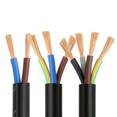كابل مرن متعدد الموصلات RVV/H05VV-F 2 3 4 كابل كهربائي أساسي سلك كابل طاقة