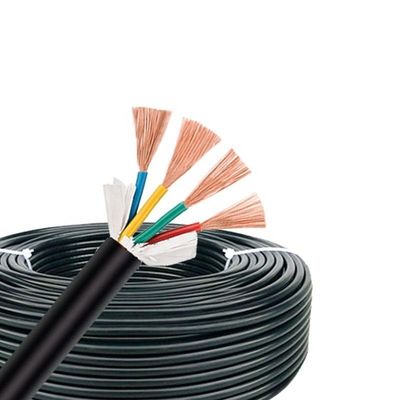سلك 3 Core Multi Cord 0.75mm 1.5mm 2.5mm 4mm كابل Rvv الأسلاك الكهربائية كابل النحاس المرن