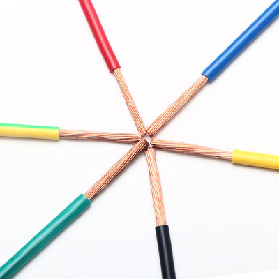 BVR الكهربائية 1.0mm2 PVC عازل سلك النحاس المتعرج كابل الطاقة PVC
