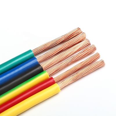 1.5 ملم 2.5 ملم 4 ملم 6 ملم عزل PVC النحاس الكهرباء الكهربائية الكابلات للبناء