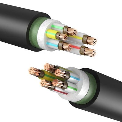 نقل الطاقة عالية الجهد عازل PVC سترة الأسلاك والكابلات النحاسية 0.6/1KV