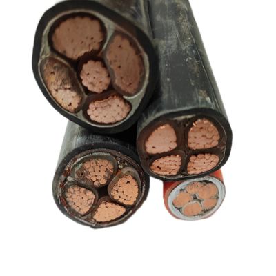 كابل كهربائي مزود بثبات نحاس منخفض الجهد مع عزل PVC XLPE 25mm2-70mm2