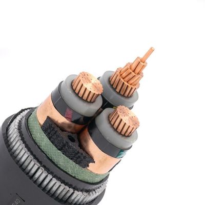 16mm 33kv XLPE كابل مضاد للحريق الموصل النحاسي مع سترة PVC WDZ-YJV