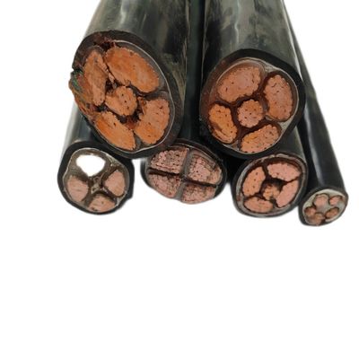 كابل طاقة منخفض الجهد PVC جاكيت XLPE عازل عازل النحاس NYY Nym RVV VV VV22 للأسفل