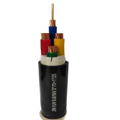 كابل الطاقة ذو الجهد المنخفض 4x16-185mm2 Cu XLPE SWA PVC مع شهادة ISO9001/CCC/CE