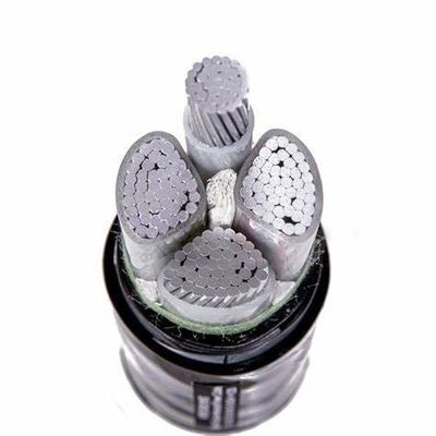 600mm2 NA2XY 1kv 4 Core XLPE كابل الألومنيوم الموصل XLPE الكابل المدرع