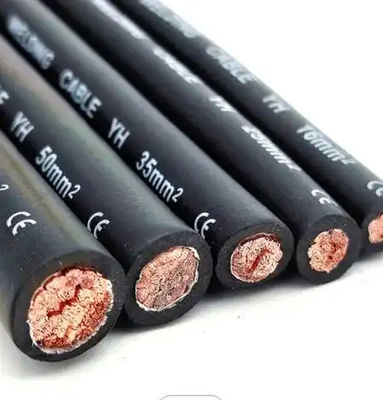 كابل اللحام النحاسي النقي عالي الجهد 50 ملم موصل معزول منخفض الخسارة مع عزل المطاط PVC XLPE